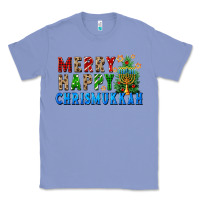 Colony Blue merry happy chrismukkah Classic Tee - FaDigitalArtStudio