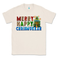 Natural merry happy chrismukkah Classic Tee - FaDigitalArtStudio