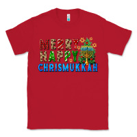 Red merry happy chrismukkah Classic Tee - FaDigitalArtStudio