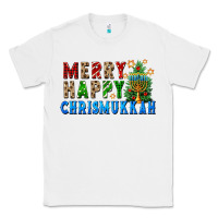White merry happy chrismukkah Classic Tee - FaDigitalArtStudio
