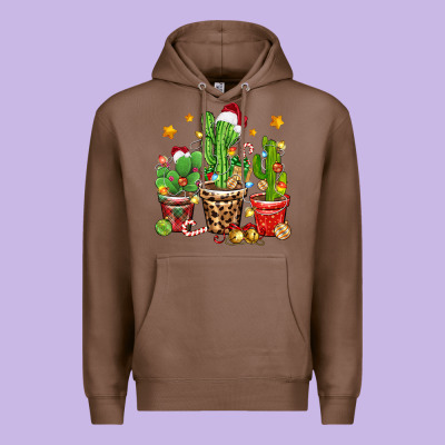 Premium Hoodie Christmas cactus