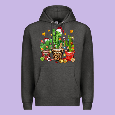 Premium Hoodie Christmas cactus