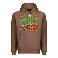Chestnut Christmas cactus Premium Hoodie - Zillion Design Studio