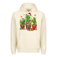 Sandshell Christmas cactus Premium Hoodie - Zillion Design Studio
