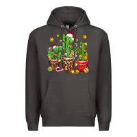 Smoke Christmas cactus Premium Hoodie - Zillion Design Studio