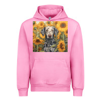 Fuchsia Pink dalmatian Urban Hoodie - Unal Design