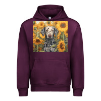 Mauve Wine dalmatian Urban Hoodie - Unal Design