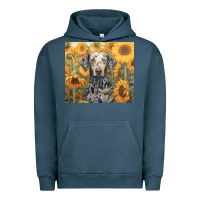 Pigment Midnight Navy dalmatian Urban Hoodie - Unal Design