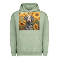 Pigment Oil Green dalmatian Urban Hoodie - Unal Design