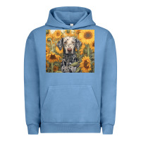 Pigment Pebble Blue dalmatian Urban Hoodie - Unal Design