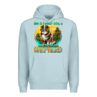 Blue Mist life is better with a australian shepherd Premium Hoodie - texasbilliewilder