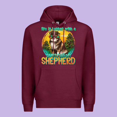 Premium Hoodie life is better with a australian shepherd