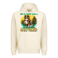 Tofu life is better with a australian shepherd Premium Hoodie - texasbilliewilder
