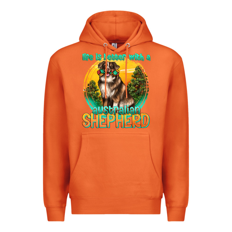 Life Is Better With A Australian Shepherd Premium Hoodie by texasbilliewilder | Teevron