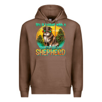 Chestnut life is better with a australian shepherd Premium Hoodie - texasbilliewilder