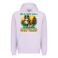 Lilac life is better with a australian shepherd Premium Hoodie - texasbilliewilder