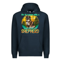 Navy life is better with a australian shepherd Premium Hoodie - texasbilliewilder
