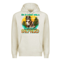 Oatmeal Heather life is better with a australian shepherd Premium Hoodie - texasbilliewilder