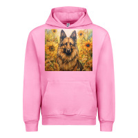 Fuchsia Pink german shepherd Urban Hoodie - Unal Design