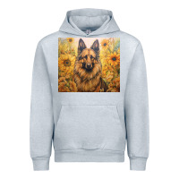 Heather Grey german shepherd Urban Hoodie - Unal Design