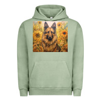 Pigment Oil Green german shepherd Urban Hoodie - Unal Design