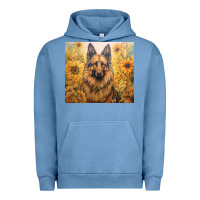 Pigment Pebble Blue german shepherd Urban Hoodie - Unal Design