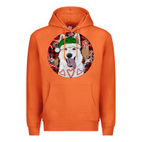 Carrot Christmas White Shepherd With Buffalo Plaid Premium Hoodie - RanaPortraitStore