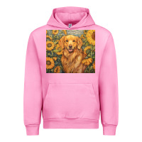 Fuchsia Pink golden retriever Urban Hoodie - Unal Design