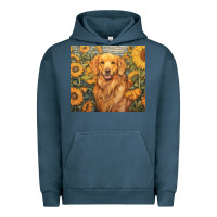 Pigment Midnight Navy golden retriever Urban Hoodie - Unal Design