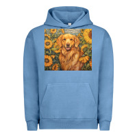 Pigment Pebble Blue golden retriever Urban Hoodie - Unal Design