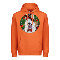 Carrot Christmas White Shepherd With Cowhide Premium Hoodie - RanaPortraitStore