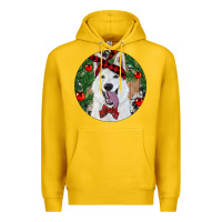 Lemon Christmas White Shepherd With Cowhide Premium Hoodie - RanaPortraitStore
