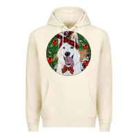 Tofu Christmas White Shepherd With Cowhide Premium Hoodie - RanaPortraitStore
