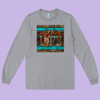 Nail Tech Life Mug Coaster Long Sleeve Tee Designed By Barkaloodesign