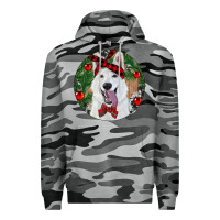 Slate Camo Christmas White Shepherd With Cowhide Premium Hoodie - RanaPortraitStore