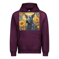 Mauve Wine great dane Urban Hoodie - Unal Design