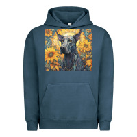 Pigment Midnight Navy great dane Urban Hoodie - Unal Design