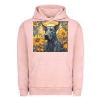 Pigment Salmon great dane Urban Hoodie - Unal Design