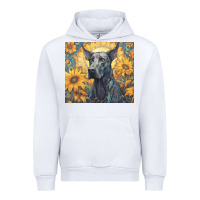 White great dane Urban Hoodie - Unal Design