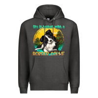 Charcoal Heather life is better with a border collie Premium Hoodie - texasbilliewilder