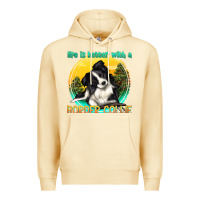 Pina Colada life is better with a border collie Premium Hoodie - texasbilliewilder