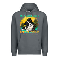 Rock life is better with a border collie Premium Hoodie - texasbilliewilder
