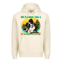 Tofu life is better with a border collie Premium Hoodie - texasbilliewilder