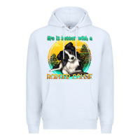 White life is better with a border collie Premium Hoodie - texasbilliewilder