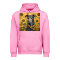 Fuchsia Pink greyhound Urban Hoodie - Unal Design