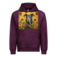 Mauve Wine greyhound Urban Hoodie - Unal Design