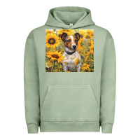 Pigment Oil Green jack russel terrier Urban Hoodie - Unal Design
