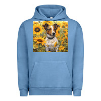 Pigment Pebble Blue jack russel terrier Urban Hoodie - Unal Design