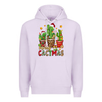 Lilac christmas cactus merry cactmas Premium Hoodie - Zillion Design Studio