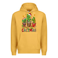 Mustard christmas cactus merry cactmas Premium Hoodie - Zillion Design Studio
